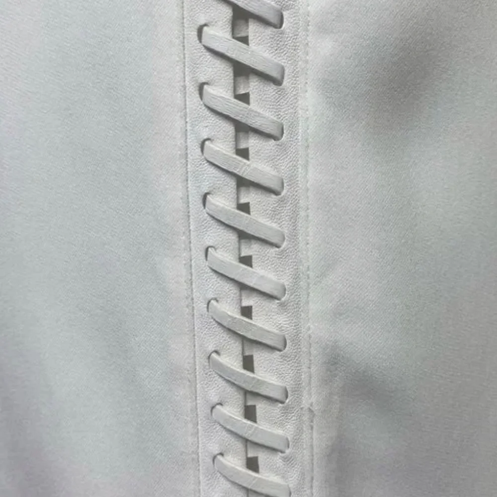 Ralph Lauren 'Resort 2015 Lamb Leather Lace Side Fianna Pencil Skirt - Picture 4 of 9